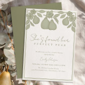 Invitation Elle a trouvé sa Fête des mariées de poire parfait