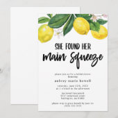 Invitation Elle A Trouvé Sa Fête des mariées De Squeeze (Devant / Derrière)