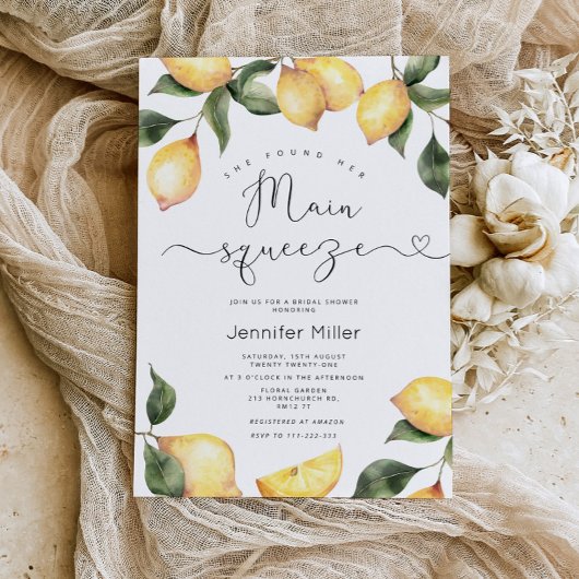 Invitation Elle A Trouvé Sa Fête des mariées De Squeeze