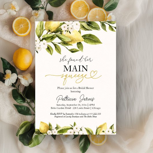 Invitation Elle A Trouvé Sa Fête des mariées De Squeeze