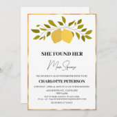 Invitation Elle A Trouvé Sa Fête des mariées De Squeeze (Devant / Derrière)