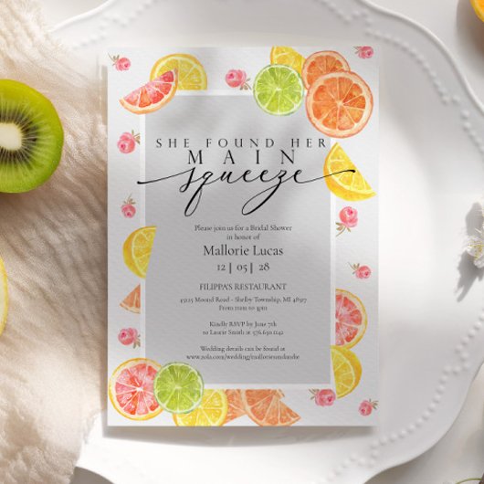 Invitation Elle A Trouvé Sa Fête des mariées De Squeeze Princ