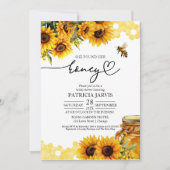 Invitation Elle A Trouvé Sa Fête des mariées De Tournesol De  (Devant)