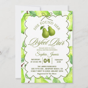 Invitation Elle A Trouvé Sa Fête des mariées Élégante Et Parf