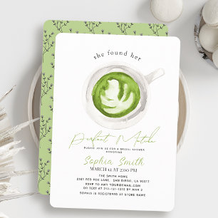 Invitation Elle a trouvé sa Fête des mariées Parfait Matcha