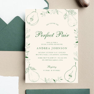 Invitation Elle A Trouvé Sa Fête des mariées Parfaite De Pair