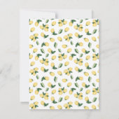 Invitation Elle A Trouvé Sa Main Squeeze Lemons insert card (Dos)