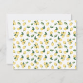 Invitation Elle A Trouvé Sa Main Squeeze Lemons insert card (Dos)