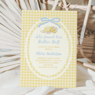 Invitation Elle a trouvé sa moitié de beurre Enterrement de v