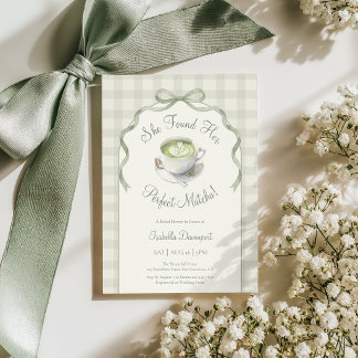 Invitation Elle a trouvé sa parfaite douche de mariée au matc