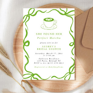 Invitation Elle a Trouvé sa Parfaite Fête de Fiançailles au M
