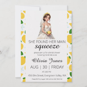 Invitation elle a trouvé sa principale douche de nuptiale