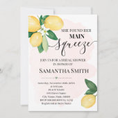 Invitation Elle a trouvé sa principale douche nuptiale au cit (Devant)