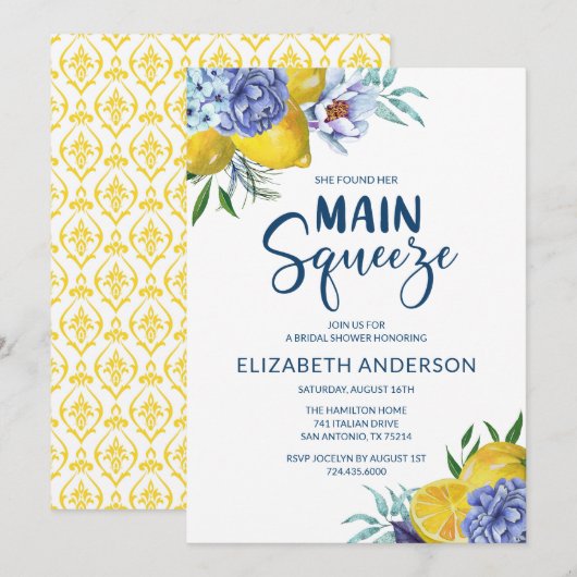 Invitation Elle A Trouvé Sa Principale Fête des mariées De Ci (Devant / Derrière)