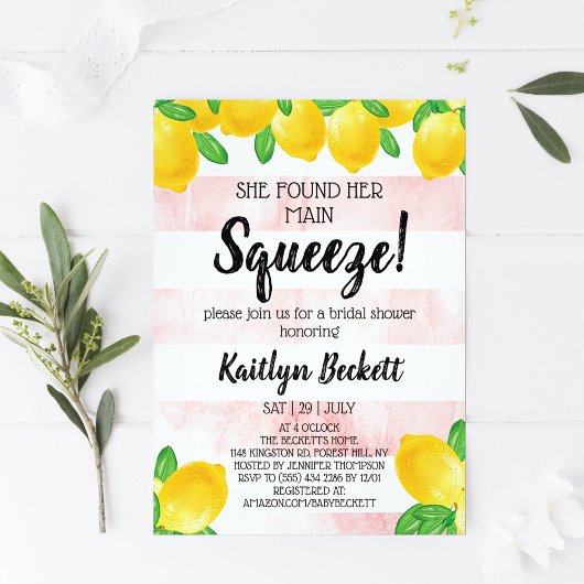 Invitation Elle A Trouvé Sa Principale Fête des mariées De Ci