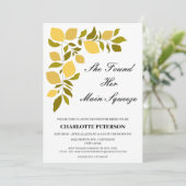 Invitation Elle A Trouvé Sa Principale Fête des mariées De Ci (Debout devant)