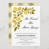 Invitation Elle A Trouvé Sa Principale Fête des mariées De Ci (Devant / Derrière)