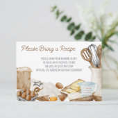 Invitation Elle a trouvé sa recette d'amour ! Apportez une re (Debout devant)