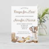Invitation Elle a trouvé sa recette d'amour ! Fête de mariage (Debout devant)