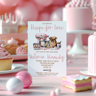 Invitation Elle a trouvé sa recette d'amour ! Fête de mariage