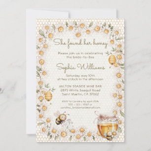 Invitation Elle a Trouvé Sa Robe de Mariée Fleurie Jaune Miel