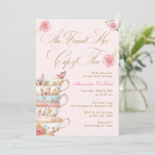 Invitation Elle a trouvé sa robe de mariée pour la douche à t