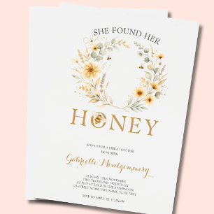 Invitation Elle a trouvé sa ruche Rustique Baby Shower