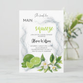 Invitation Elle a trouvé sa Squeeze | Fête des mariées Citrus (Debout devant)