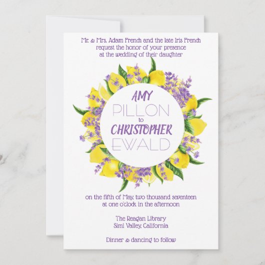 Invitation Elle A Trouvé Sa Squeeze Principale - Invite De Ma (Devant)