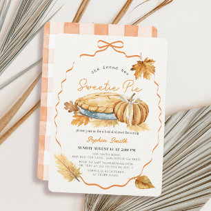 Invitation Elle a trouvé sa Sweetie Pie Fête de Mariage d'Aut