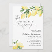 Invitation Elle a trouvé son code QR de Fête des mariées Sque (Devant)