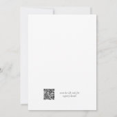 Invitation Elle a Trouvé Son Code QR de Réception de Mariage  (Dos)