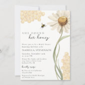Invitation Elle a trouvé son code QR pour la baby shower de s (Devant)