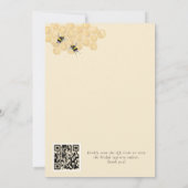 Invitation Elle a trouvé son code QR pour la baby shower de s (Dos)