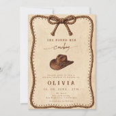 Invitation Elle a Trouvé Son Cowboy Rustique Occidental Enter (Devant)