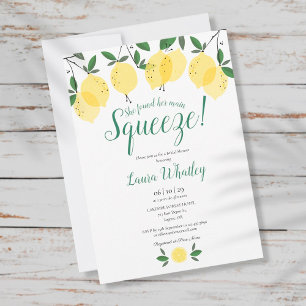 Invitation Elle a trouvé son Lemon Bridal Shower principal