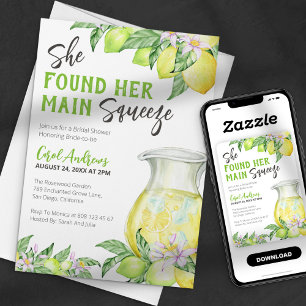 Invitation Elle a Trouvé Son Mariage Citron Fête de Mariage