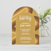 Invitation Elle A Trouvé Son Miel - Fête des mariées Rétro St (Debout devant)