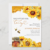 Invitation Elle A Trouvé Son Miel | Fête des mariées tourneso (Devant)