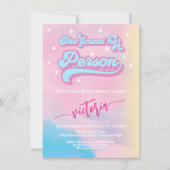 Invitation Elle a trouvé son Person Pop Star Disco Party (Devant)