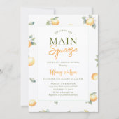 Invitation Elle a Trouvé Son Premier Amour Lime Mariage (Devant)