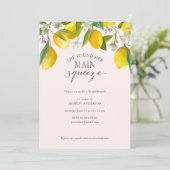 Invitation Elle a trouvé son pressoir principal, Lemon Bridal (Debout devant)