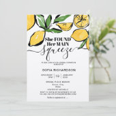 Invitation Elle a trouvé son principal citron BOHO SUMMER Inv (Debout devant)