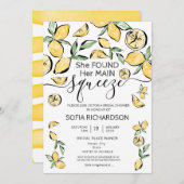 Invitation Elle a trouvé son principal citron BOHO SUMMER Inv (Devant / Derrière)
