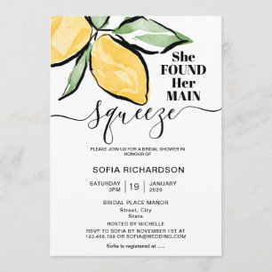 Invitation Elle a trouvé son principal citron serré BOHO SUMM