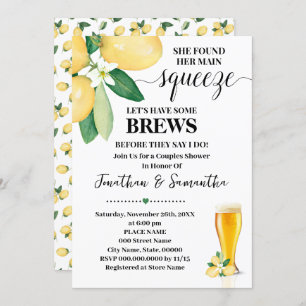 Invitation Elle A Trouvé Son Principal Squeeze Brews Couples 
