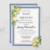 Invitation Elle A Trouvé Son Principal Squeeze Lemon Brunch & (Devant / Derrière)