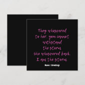 Invitation Elle A Whisonné Je Suis La Citation Motivationnell (Devant / Derrière)