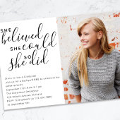 Invitation Elle Croyait Qu'Elle Pourrait Faire Une Diplôme En