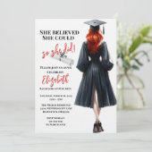 Invitation Elle Croyait Qu'Elle Pouvait Faire Ses Études (Debout devant)